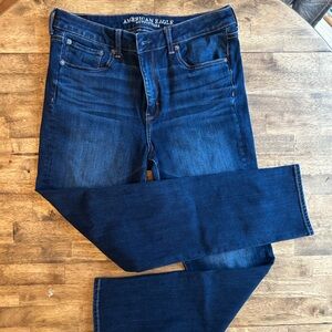 AE Dark Blue Straight Jeans